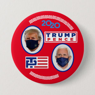 トランプ/ペンスコビッド-2020 缶バッジ
