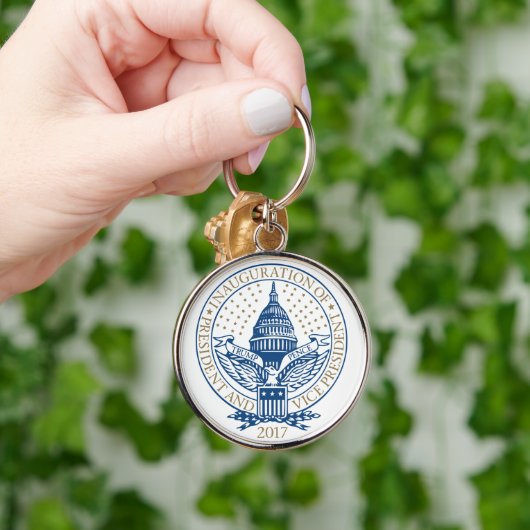 トランプ・ペンス大統領就任式ロゴ キーホルダー (手)
