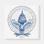 トランプ・ペンス大統領就任式ロゴ マグネット (正面)