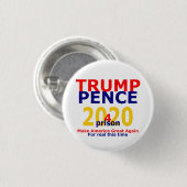 トランプ・ペンス4刑務所2020 缶バッジ (正面&裏面)