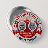 トランプ+ペンス 就任式記念品 缶バッジ (正面&裏面)