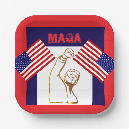 トランプ ペーパープレート (正面)