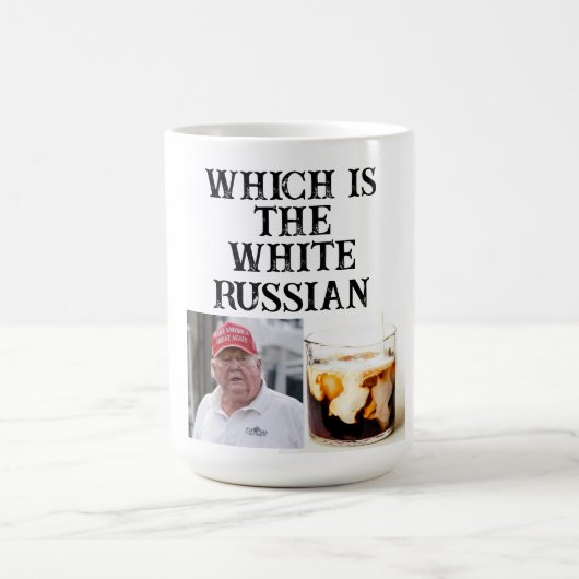 トランプ/ホワイトコロシアのーヒマグ コーヒーマグカップ (中央)
