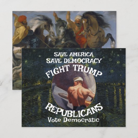 トランプ ポストカード (正面/裏面)