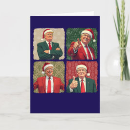 トランプ ポップアート クリスマスカード カスタムメッセージ MAGA カード
