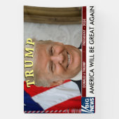 トランプ・マガ2024年大統領選挙 横断幕 (縦)