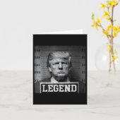 トランプ・マグショット大統領 カード (黄色い花)