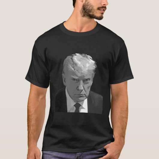 トランプ・マグショット Tシャツ (正面)