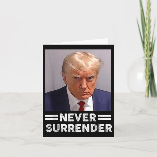 トランプ・マグ・ショット決してトランプ投票2024 カード (正面)