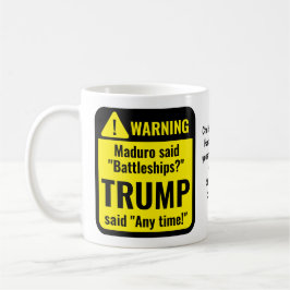 トランプ マドゥロ 戦艦 楽しい オリジナルグッズ コーヒーマグカップ