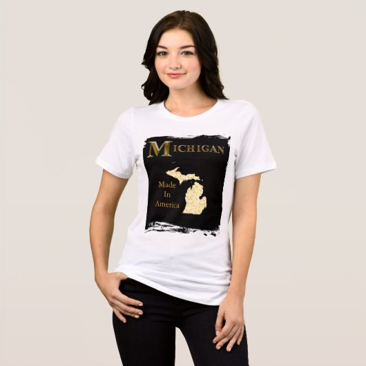 トランプ ミシガン 時計 トライブレンドTシャツ (正面全面)