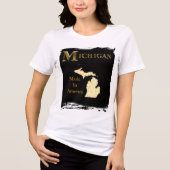 トランプ ミシガン 時計 トライブレンドTシャツ (正面)