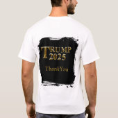 トランプ ミシガン 時計 Tシャツ (裏面)