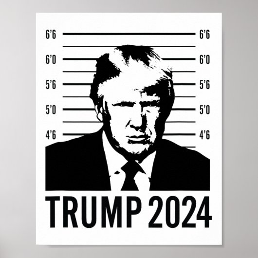 トランプ・ムグショット2024社長 ポスター (正面)