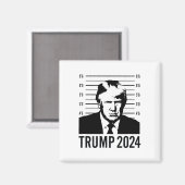 トランプ・ムグショット2024社長 マグネット (正面/裏面)