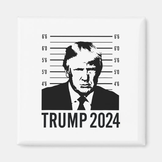 トランプ・ムグショット2024社長 マグネット (正面)