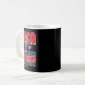 トランプ・メガ2024 47番目の大統領の非負荷ミームDes コーヒーマグカップ (正面左)