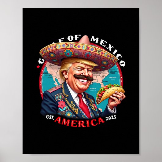 トランプ メキシコ湾 アメリカ東部 2025 ポスター (正面)
