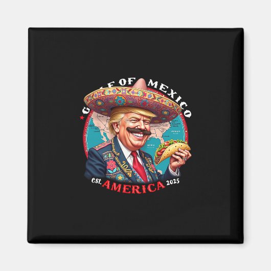 トランプ メキシコ湾 東アメリカ 2025 マグネット (正面)
