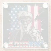 トランプ・メリカ ガラスコースター (裏面)
