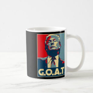 トランプ・ヤギ中指選挙2024共和党員 コーヒーマグカップ