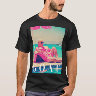 トランプ ヤギ Tシャツ 夏 2024 レトロ 面白い ピンク ドーナ