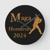 トランプ ラウンド壁時計 (正面)