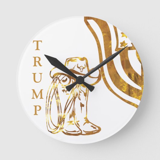 トランプ ラウンド壁時計 (正面)