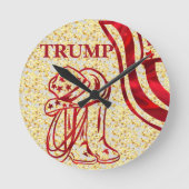 トランプ ラウンド壁時計 (正面)