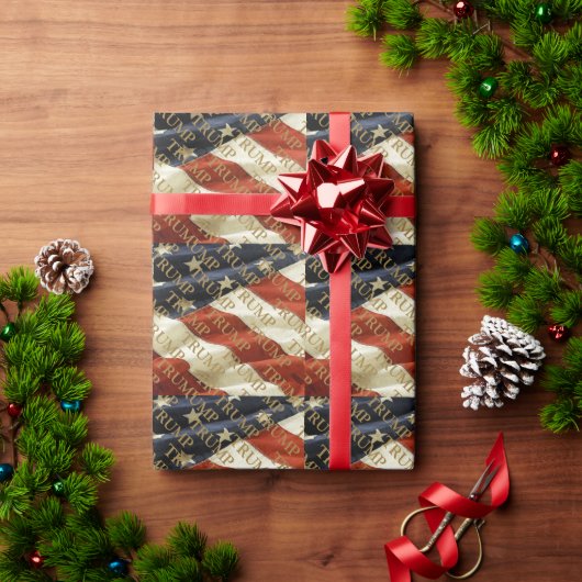 トランプ ラッピングペーパー (クリスマスギフト)