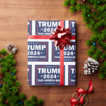 トランプ ラッピングペーパー アメリカを取り戻せ