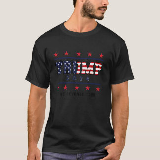 トランプ・リベンジ・ツアー2024大統領選挙サポート Tシャツ