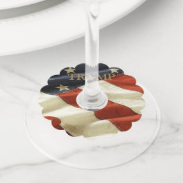 トランプ ワイングラスタグ