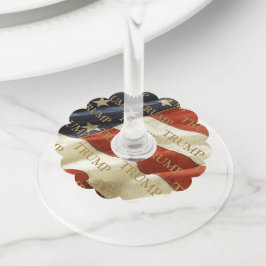 トランプ ワイングラスタグ