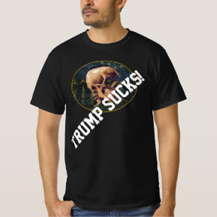 トランプ ヴァンゴッホの頭蓋骨をアールル背景 Tシャツ