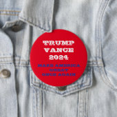 トランプ・ヴァンスが再素晴らしびアメリカを旗 缶バッジ (インサイチュ)