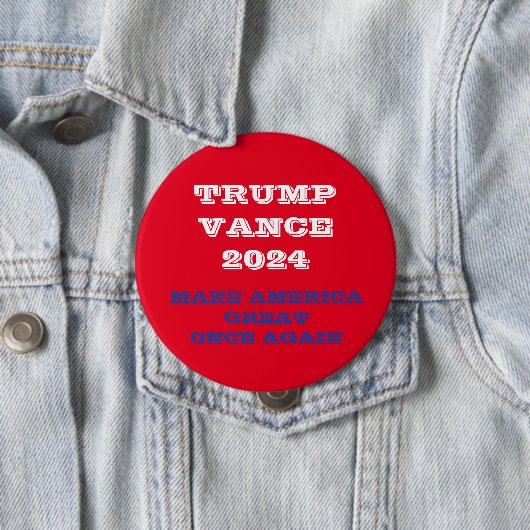 トランプ・ヴァンスが再素晴らしびアメリカを旗 缶バッジ (インサイチュ)