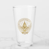 トランプ・ヴァンスが2025年のロゴ就任式の日 タンブラーグラス (正面)