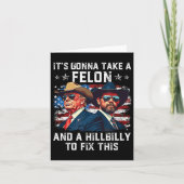 トランプ・ヴァンスそれはフェロンと丘のビルを取るつもり カード (正面)