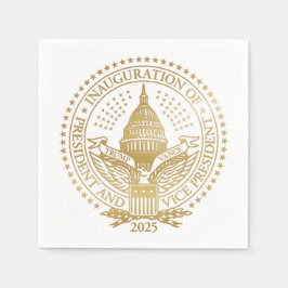 トランプ・ヴァンス大統領就任式ロゴ スタンダードカクテルナプキン