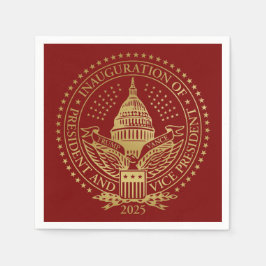 トランプ・ヴァンス大統領就任式ロゴ スタンダードカクテルナプキン