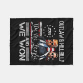 トランプ・ヴァンス我々は就任式の日2025で勝利47th フリースブランケット (正面(横))