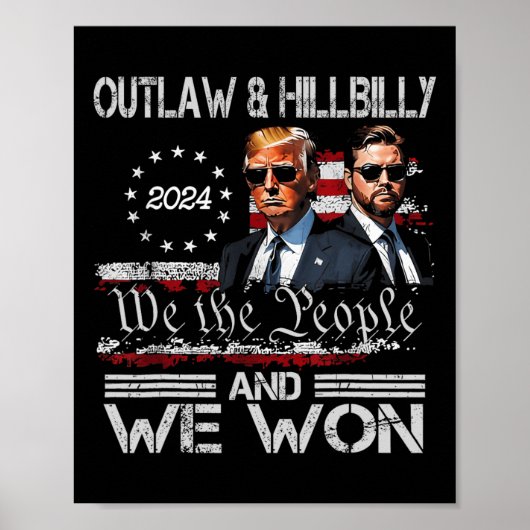 トランプ・ヴァンス我々は就任式の日2025で勝利47th ポスター (正面)