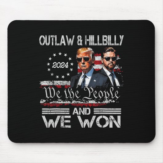 トランプ・ヴァンス我々は就任式の日2025で勝利47th マウスパッド (正面)