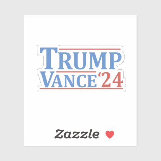 トランプ・ヴァンス米国大統領選副大統領 シール (シート)
