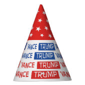 トランプ・ヴァンス選挙2024年紙パーティー帽子 パーティーハット (右)