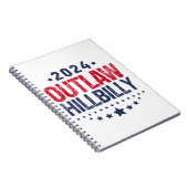 トランプ・ヴァンス2024アウトローのヒルビリー米国国旗 ノートブック (右側)