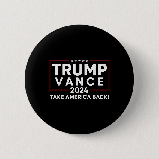 トランプ・ヴァンス2024アメリカを副社長に戻す 缶バッジ (正面)