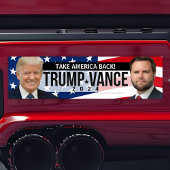 トランプ・ヴァンス2024アメリカを連れ戻す引用文写真 バンパーステッカー