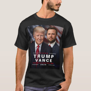 トランプ・ヴァンス2024キャンペ大統領のーン Tシャツ